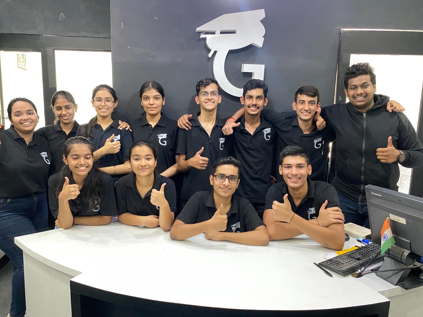 Genesis students and mentors celebrating together
